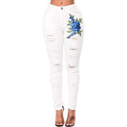 Ripped For Women Jeans Pencil Pants Denim