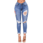 Ripped For Women Jeans Pencil Pants Denim