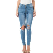 Ripped For Women Jeans Pencil Pants Denim