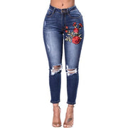 Ripped For Women Jeans Pencil Pants Denim