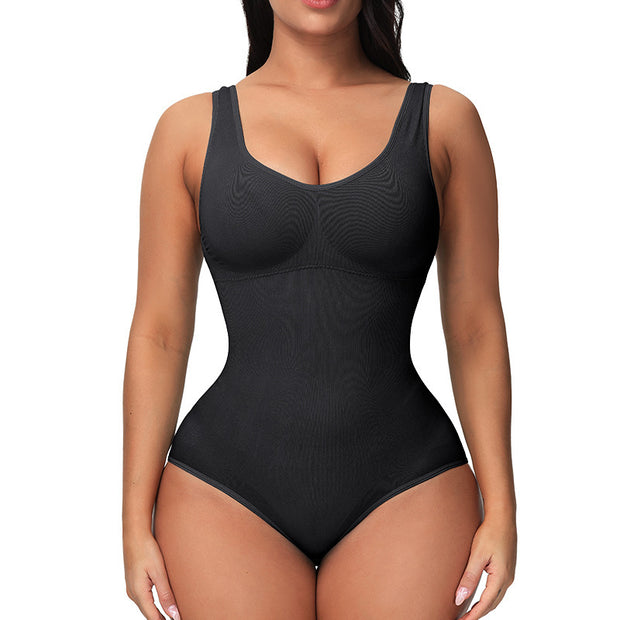 European & American Corset Women's Seamless One-piece Bodysuit