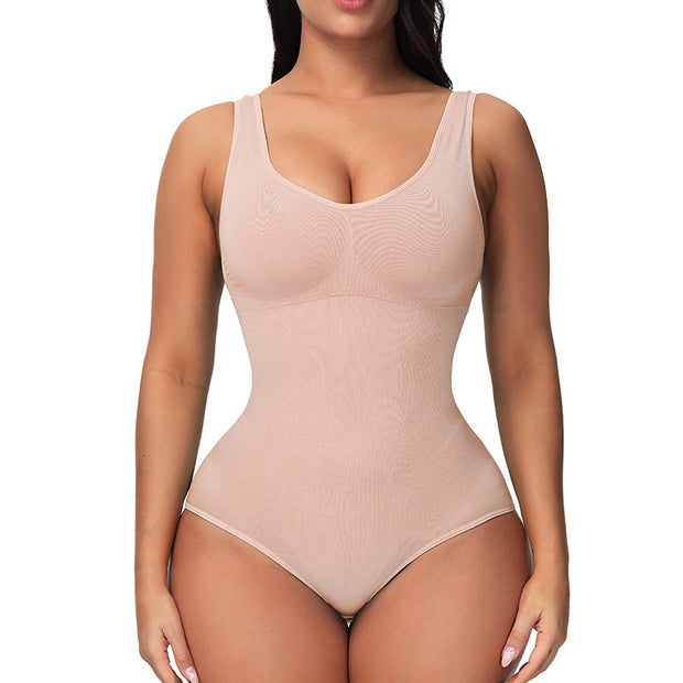 European & American Corset Women's Seamless One-piece Bodysuit