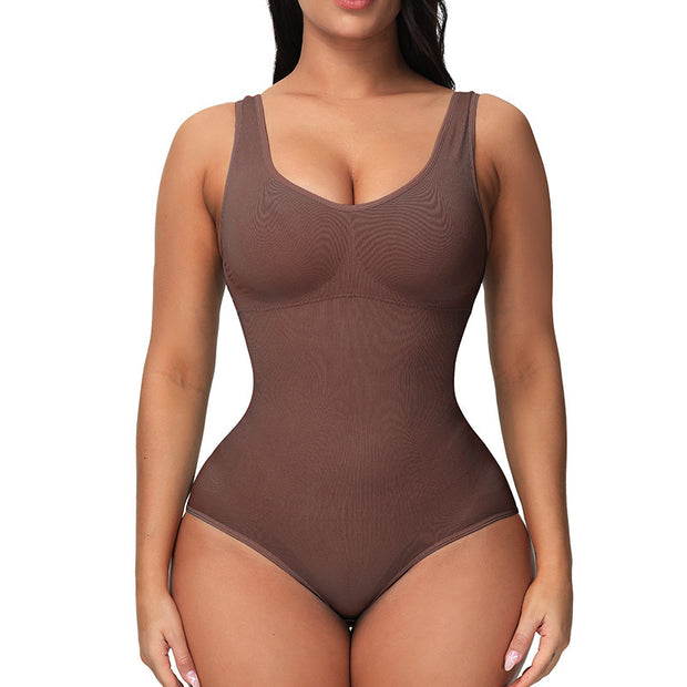 European & American Corset Women's Seamless One-piece Bodysuit